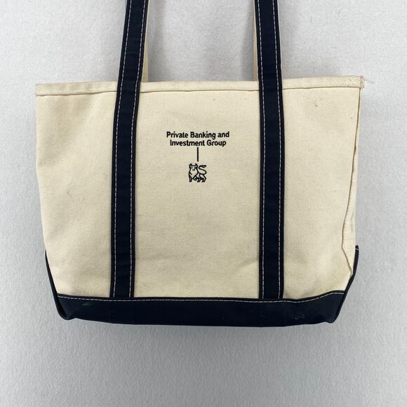 L.L. Bean Handbags - LL BEAN Boat And Tote Bag MERRILL LYNCH Investments Private Banking Canvas USA